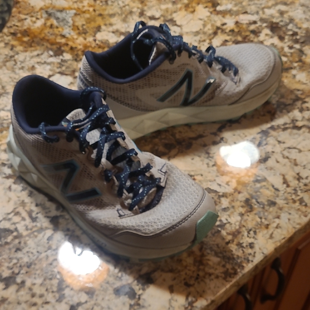 New Balance Gray and Blue Athletic Shoes